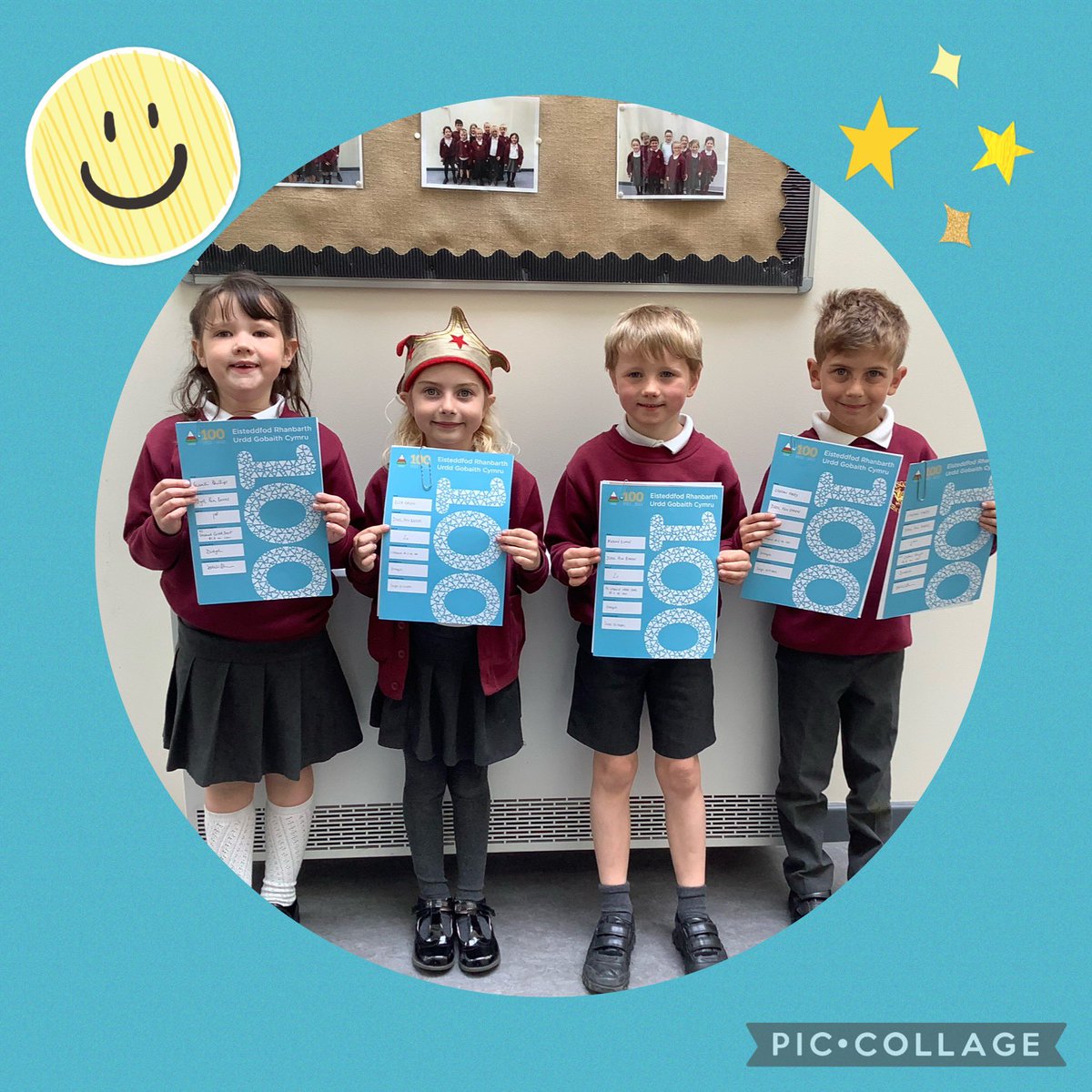PenBarras's tweet photo. Llongyfarchiadau i’r plantos bach yma am eu llwyddiant yn yr Eisteddfod Sir a pob lwc yn y Genedlaethol! These little ones were very pleased and proud to have their certificates! @UrddDinbych #cspenbarras https://t.co/9plM7pb5nt