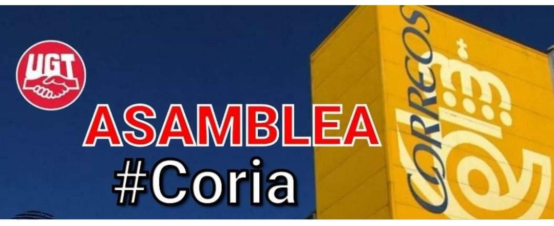 UGTCORREOSEXT's tweet photo. Hoy #Asamblea en #Coria
🔊🔊🔊🔊🔊🔊🔊🔊
📆Tres años después del inicio de la legislatura del actual Presidente de #Correos 📯 y #avalado por el #silencio de ciertos sindicatos 👎🚨‼️⛔ más que nunca
#HuelgaGeneralCorreos
1️⃣, 2️⃣ y 3️⃣ de Junio
#malagestionencorreos
@UGTSPEXT https://t.co/nFLtRAGot3