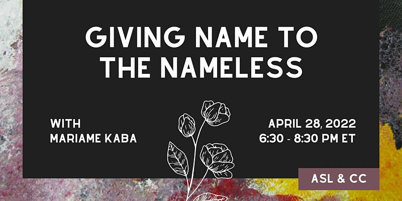 projectnia's tweet photo. Join us and @interruptcrim TODAY at 6:30 pm ET for "Giving Name to the Nameless", a session on using poetry as an anti-violence intervention facilitated by @prisonculture. ASL and CC provided! Register now: https://t.co/fh4iQgEBQ7 #SAAM2022 #NationalPoetryMonth https://t.co/uMIdWTh9S5