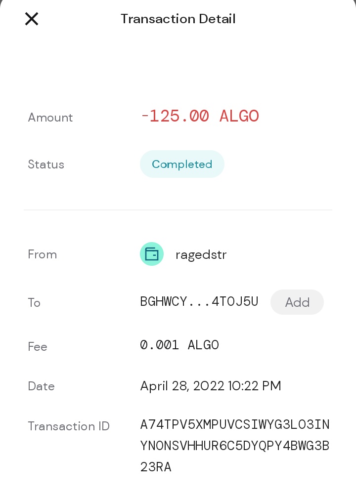 I've sent 100% of the sales of the collab from algo to currency to give tomorrow to orphans. All collected 125 Algo.  
Special thanks for <a href="/NALGOS_NFT/">NALGOS.algo</a> <a href="/_termoses_/">termoses.uma</a> <a href="/madboy5050/">MADMOODY || MADBOY</a> <a href="/dzeeriq/">Project Bhumi</a>. Every Algo count for the orphans. #algofam #algofamindo #charity #AlgoNFTs