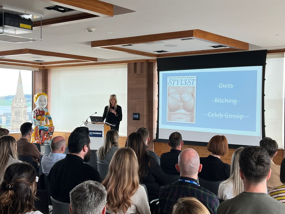 marketingsocSCO's tweet image. Sophie Robinson, Managing Director of   @StylistMagazine, explains a couple of audience insights that catalysed change at The Stylist:

- Only 1/10 women have high levels of self esteem
- 38% of women struggle to sleep 2-3 nights a week