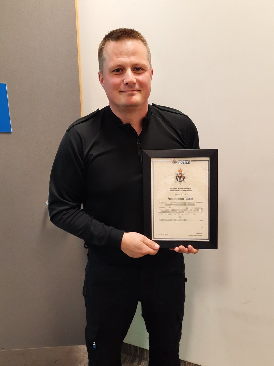 SuptMarkHall's tweet photo. Well deserved commendation for outstanding and consistent proactively from PC Michael Stubbs, from Northerns response policing team. The latest involved catching a repeat drink driver in possession of Class A drugs https://t.co/1VP2zRDtDD
