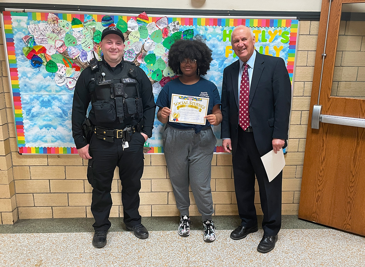 GreenIslandUFSD's tweet photo. Congrats to Aisayah McCray &amp; Destiney Webb on receiving Certificates of Kindness!🎉At Heatly, we've recently started this practice. The certificates are given by Mr. Mullins &amp; SRO Pasquini to students who have shown acts of generosity, compassion and kindness💚 #HeatlyOnTheRise https://t.co/tYFESS4OE0