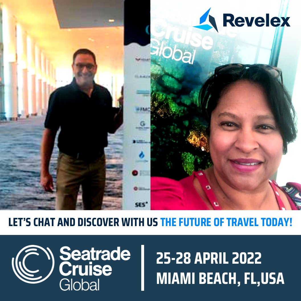 Revelex_'s tweet photo. We are attending #seatradecruiseglobal in Miami Beach, FL. Our team will be on site and are ready to show how our technology can boost your agency to the next level.
#cruise #trade #travel #traveltechnology 
#revelex #software #saas https://t.co/l1a2VRd2ZC