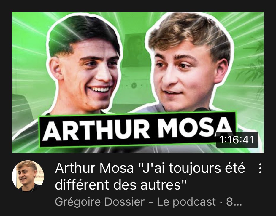 ArthurMosa_'s tweet photo. 1h16 et 41s de podcast avec @gregdossier https://t.co/Vb4Y3ZQoZW