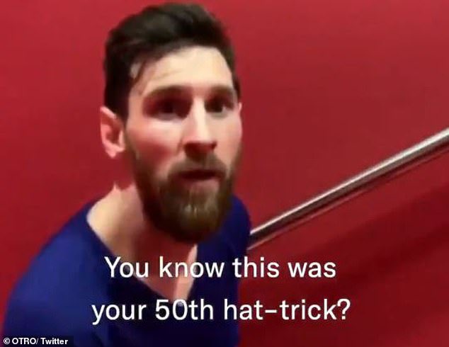 SemperFiMessi's tweet photo. Messi wasn't even aware about his 50th Career Hat-trick until a journalist informed him about it.

Team comes first for Leo 🎩

https://t.co/QvxhcNmqQW https://t.co/zmARZi4LQe
