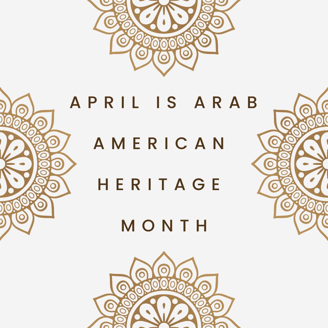 mmcounselingprg's tweet photo. Happy #ArabAmericanHeritageMonth! 

A time to celebrate the history, culture, and contributions of Arabs, Arab-Americans, and people who trace their lineage back to Southwest Asia and North African regions. https://t.co/jCn5WcYUIH