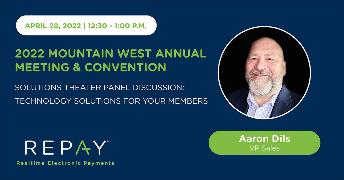 Come see Aaron Dils speak at this year's @mwcua  Convention! He'll be sharing which #payment #technology solutions are necessary to keep members happy!😀