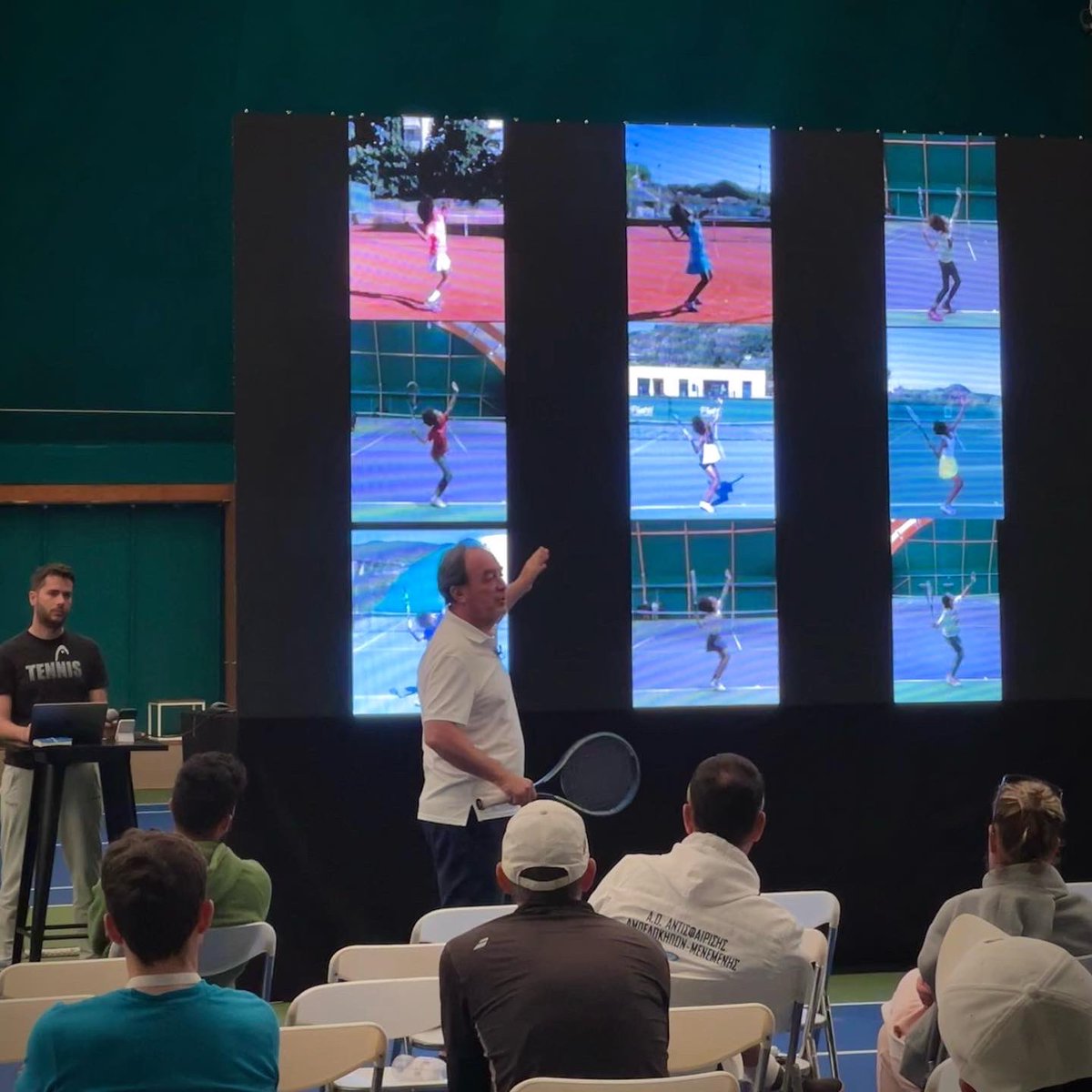 PiattiTennis's tweet photo. Coaching masterclass with Riccardo Piatti & Simone Bertino talking about the #PiattiTennisMethod 💯
📍Tatoï Club | #IMGFutureStars https://t.co/TLVxWv01vO