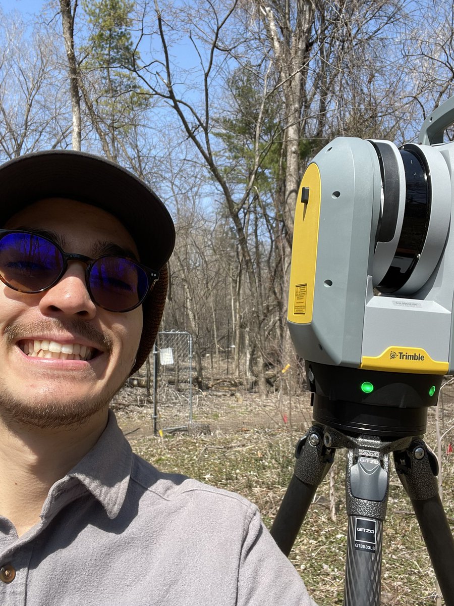 First time collecting terrestrial LiDAR at Crosby as part of the Adaptive Silviculture for Climate Change project. Thanks for the invite, @Auste 

#LiDAR #trimble #climatechange