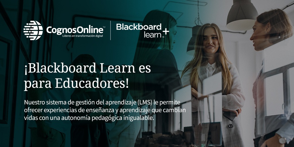 CognosOnLine's tweet image. Blackboard cuenta con herramientas tecnológicas de vanguardia para que tu institución educativa logre resultados académicos de calidad. 💯

Conoce más de #BlackboardLearnUltra aquí. 👇
cognosonline.com/co/blackboard-…

#Blackboard #LetsAdvanceLearning #EdTech #Educación #EducaciónDigital
