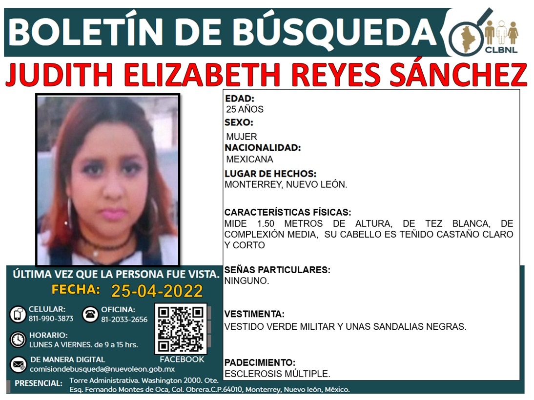 ⚠ #AlertaAlba | ¡Ayúdanos a localizarlas!

Respondiendo al Oficio No. CLBNL/8997/2022 y No. CLBNL/9042/2022 damos disfusión a las siguientes fichas de búsqueda. 

Si tienes información, comunícate a los teléfonos en la imagen. Su familia las espera.
 
¡Hasta encontrarlas! 👊