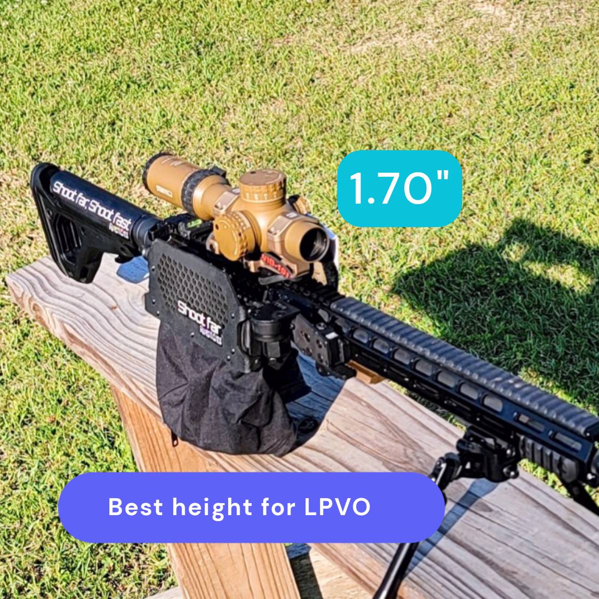 Ash_Hess1's tweet image. @badgerordnance paid attention to those asking for optic height between the standard 1.5" and the 1.9“ heights.
Speed is found at 1.9" in many positions but prone is sacrificed for most people.

#shootfastshootfar #quantifiedperformance #runyourgun #githits