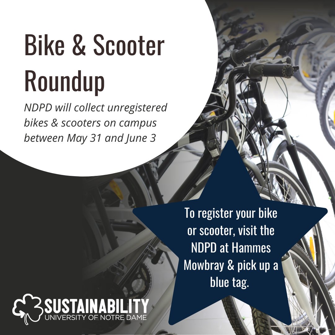 Make sure to register and tag your bike before you leave campus.
