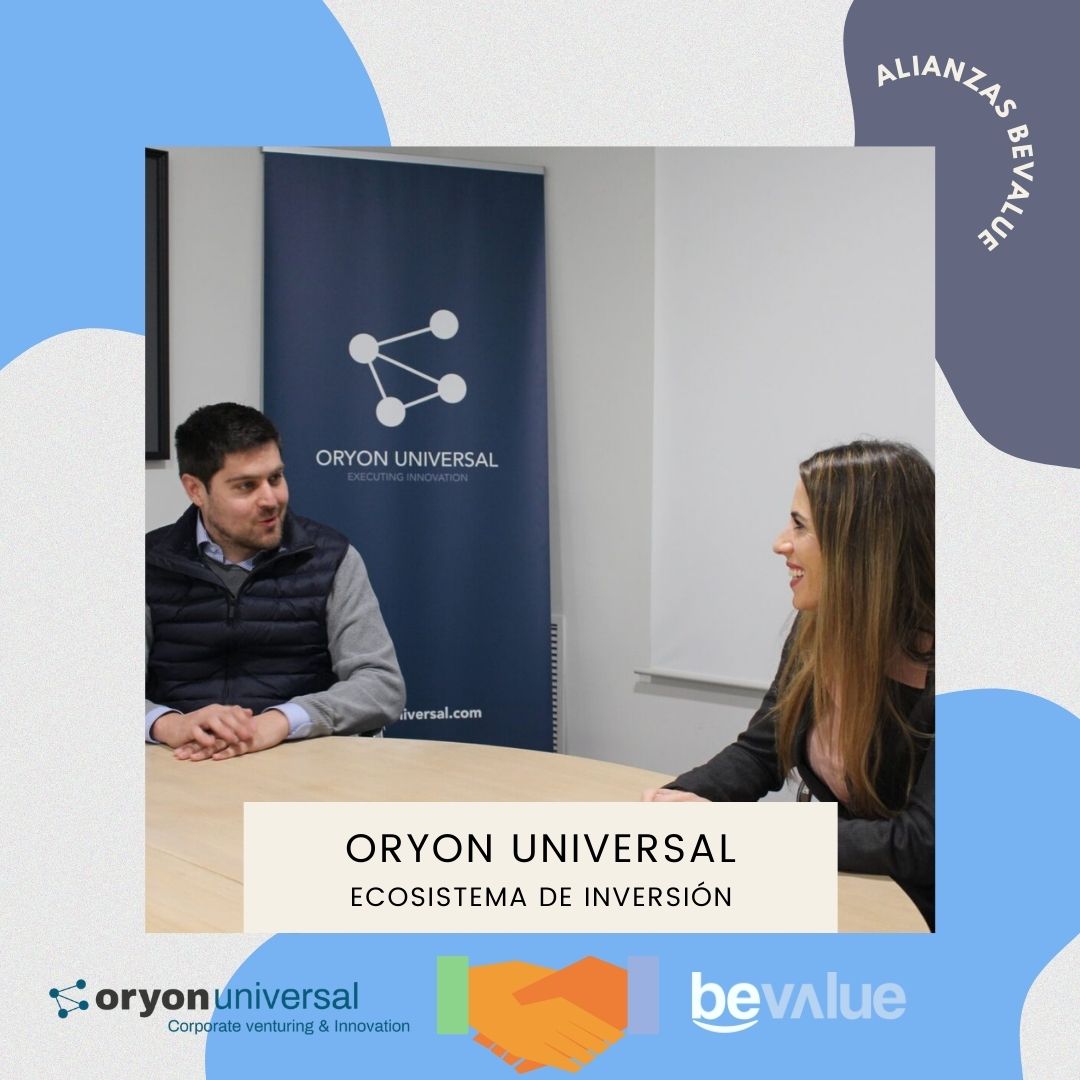 Un gran aliado de BeValue, Oryon universal, un ecosistema en el que conectan startups con inversores y corporaciones/empresas. Esta alianza es un hecho que constata cómo apostamos por la humanización del sector del emprendimiento. 

#coaching #rrhh #empresas