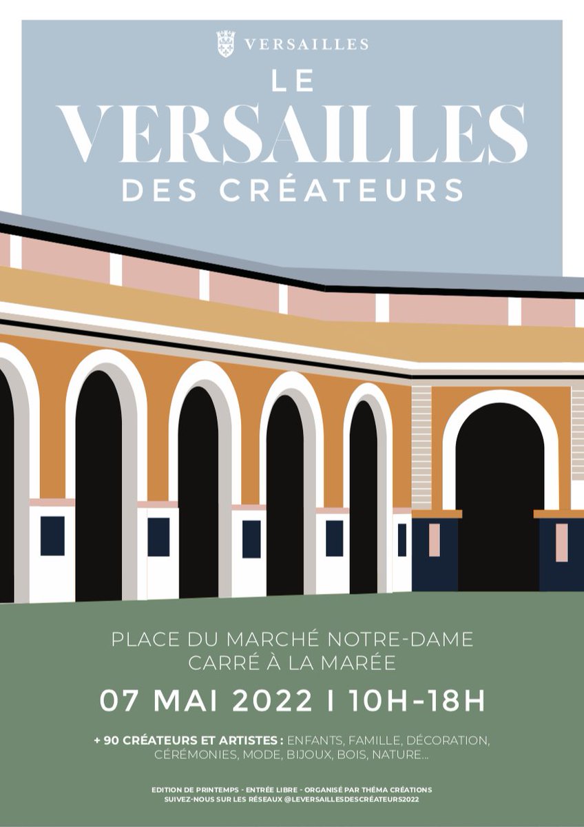 Le #Versailles des créateurs revient place du Marché. Plus de 90 artisans et artistes, porteurs d’un message éco-responsable et d’un savoir-faire artisanal français vous présenteront leurs créations.