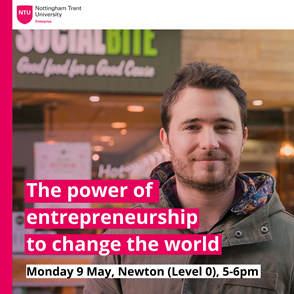 Interested in entrepreneurship and social change?🤔

Josh Littlejohn MBE (Founder of Social Bite) joins us for a power-hour talk to share his story of tackling homelessness through entrepreneurship💫

Book now➡️bit.ly/3v6MT4u

<a href="/NTUEnterprise/">NTU Enterprise</a>