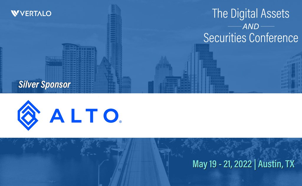 InvestWithAlto's tweet photo. We are sponsoring the @Vertalo #daasconference for the second year in a row! If you're interested in attending, you can use the code ALTOIRA25 to receive 25% off your entire purchase. https://t.co/9YAcMEZvsW
#daasconf https://t.co/3uFokkAISh