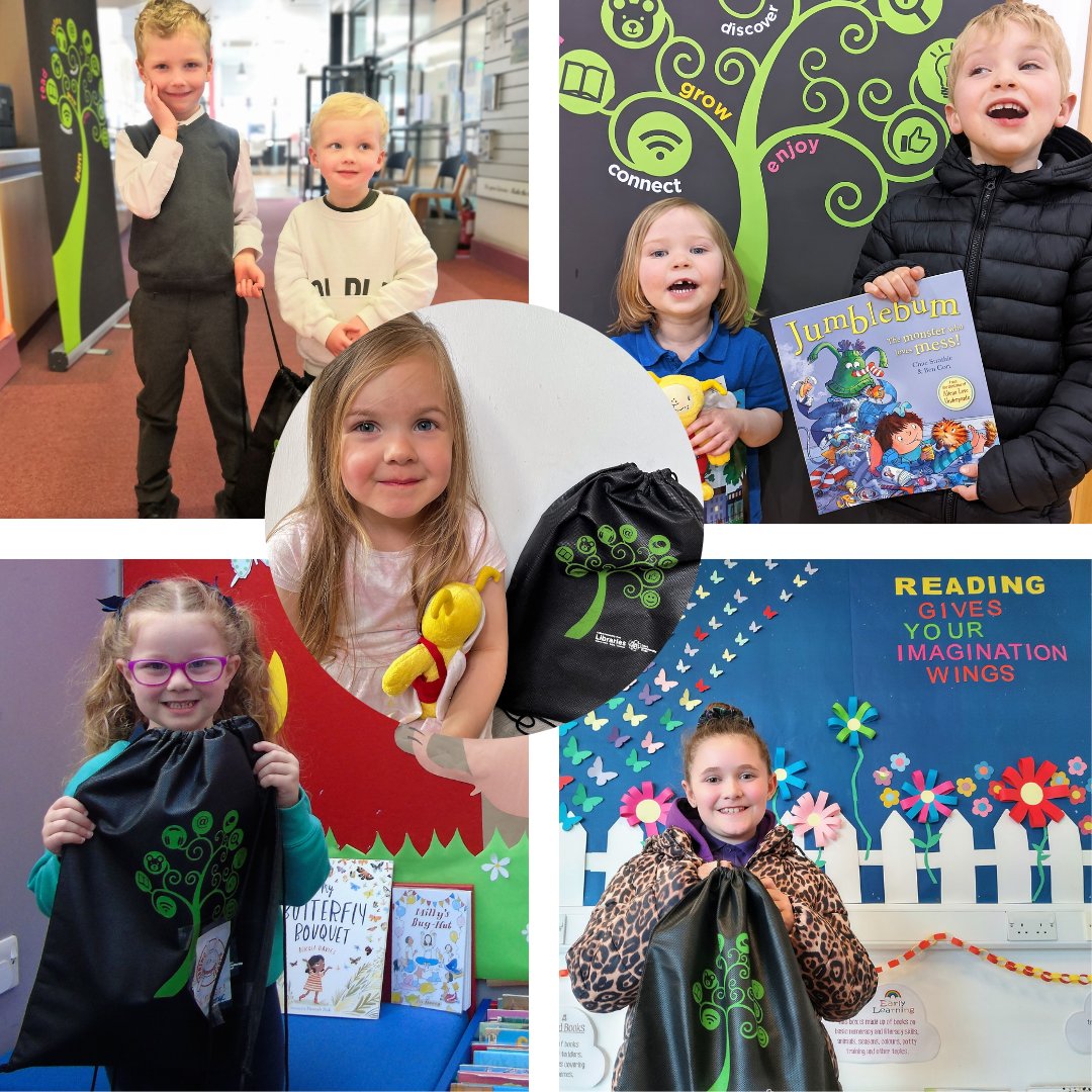 These happy faces belong to some our #SpringSearch winners. They tracked down the rascally rabbits hiding in the library, solved the clue and were lucky enough to have their names pulled out of our big bag of entries! Well done to everyone who entered.