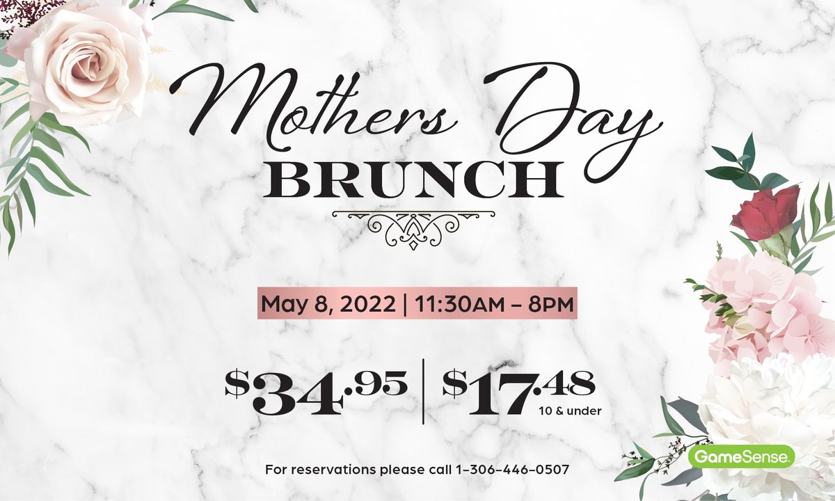 Spoil your mom with a trip to Kihiw Restaurant for our Mother's Day brunch buffet 🌸🍽

May 8 - seating at 11:30am, 4pm and 6:30pm

Call to reserve your table 306-446-0507
