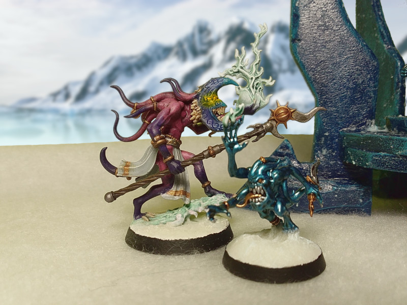 Alex_Ternam's tweet photo. Thématique Chamon, avec un terrain fait maison. 🖌️
#WarhammerCommunity #PaintingWarhammer #aos #AgeOfSigmar https://t.co/jK2I49wneI
