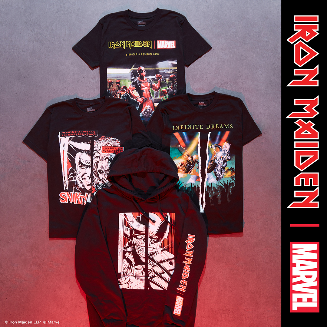 Hot Topic on Twitter "Get ready, the Iron Maiden x Marvel collection