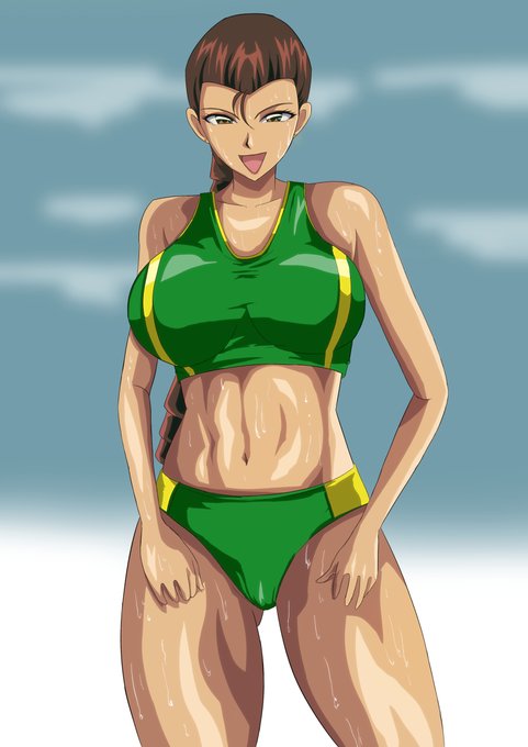 Pixivリクエスト アンジェリーナ #アンジェリーナ・ロペス #こち亀 #汗だく #逞しい美女 #レーシングトップ #レーシングブルマ https://t.co/ujwIsU0YL4 