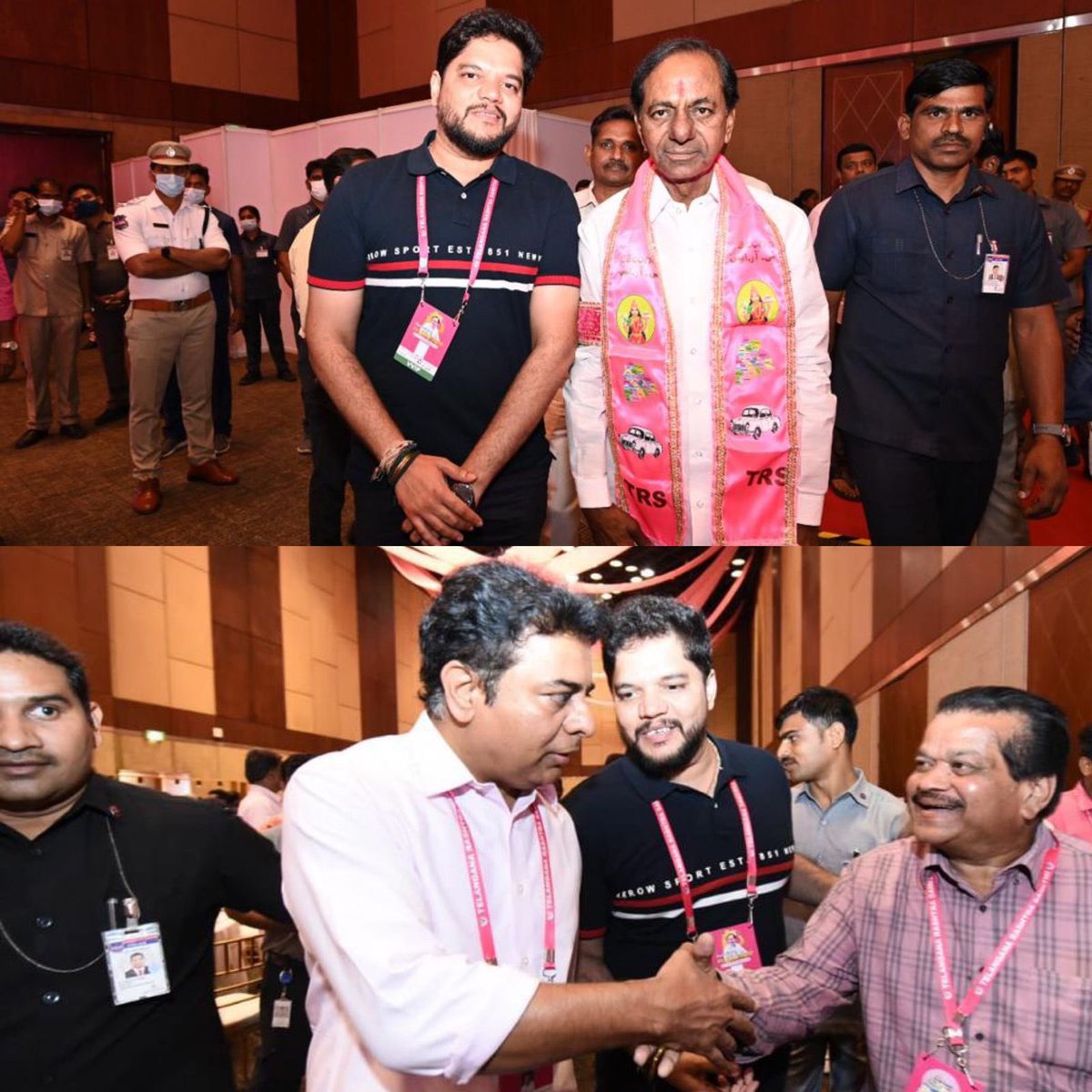 RahulRaoAdla's tweet photo. From the #TRSPlenary 😊

#TRSFormationDay #21YearsOfTRS #TRS #Telangana #Hyderabad #KCR #KTR https://t.co/UcYSc9ZFL0