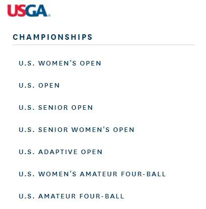 ByAlexAzzi's tweet photo. Here in the U.S., the USGA only uses a gender descriptor for half of its events. Any guesses when the organization adds it and when it doesn't? 🤷♀️
#AddTheM https://t.co/TIViqp20iT