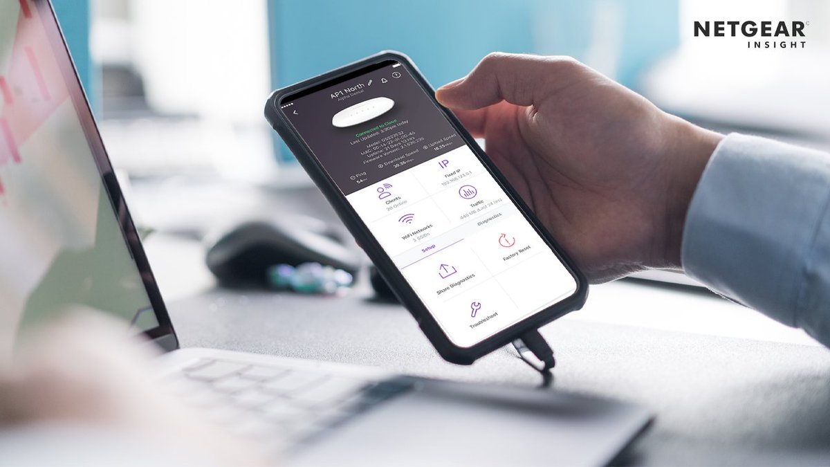 NETGEAR's tweet photo. Your Wireless AP firmware may be out of date!
With the NETGEAR Insight you can update it with a tap of a finger and get 24/7 remote alerts, monitoring and device troubleshooting. https://t.co/kobxiGbFBf
#NETGEARBusiness #SMB #WiFi6E #WirelessAccessPoint #BusinessNetwork #Internet https://t.co/dXJQAP8QM1