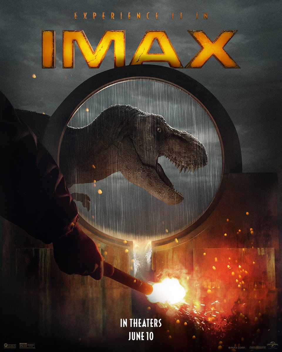 RT @IMAX: Apex meets IMAX, June 10. Tickets are on sale now. #JurassicWorldDominion https://t.co/EIqfJuIAaA https://t.co/02IJIKeRog