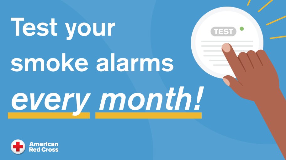 indianaRedCross's tweet photo. It's time for some spring cleaning!! Dust off those smoke alarms and give them a good check this month...and every month #firesafety 🔥
#americanreedcross #indianaredcross #whyiredcross https://t.co/Ig9X47ISrp
