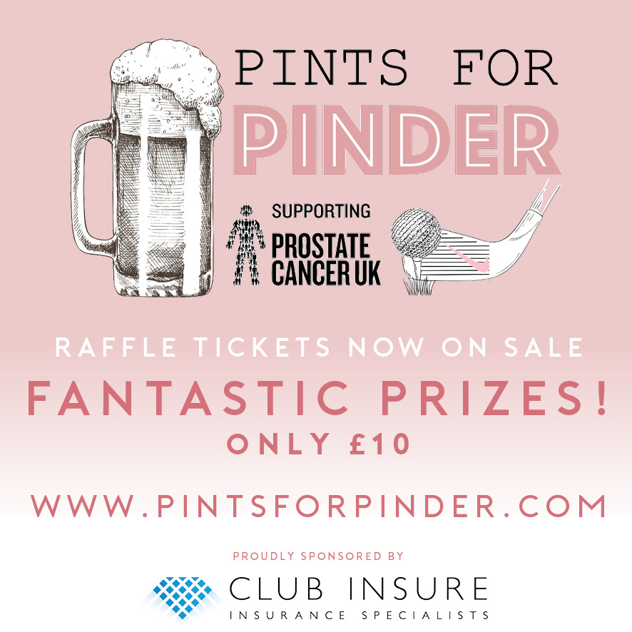 PintsforPinder's tweet image. We have some amazing prizes this year from a long weekend in Scotland to First class train travel and 4 horseracing passes. With lots in between! @ProstateUK @ClubInsureLtd @DarringtonGC  #raffle #golf #prostatecancer #winners