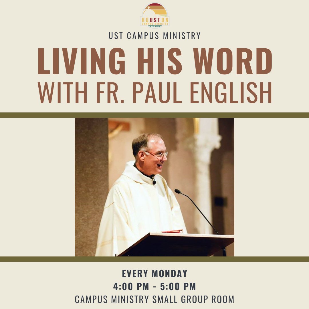 CeltCampusMin's tweet photo. Join Fr. Paul every Monday at 4:00 pm to read, meditate, and discuss the Gospel reading for the upcoming Sunday! ππ ALL ARE WELCOME! Can't come in person?? Join us on Zoom by entering the code and password or find the link in our linktree! #livebythespirit #protagonistsofchange https://t.co/tS99yp3y4J