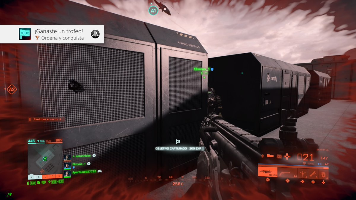 Aaron_Gasca's tweet photo. Trofeos de Battlefield 2042
Ordena y conquista  (Bronce)
Captura 100 objetivos en Conquista #PS4share https://t.co/Uz2lsl0lDR