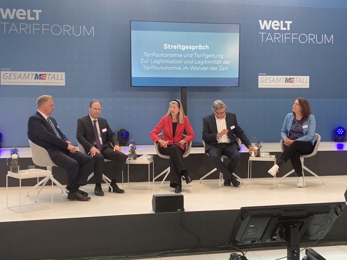 Arbeitgeberverband (@gesamtmetall) on Twitter photo RT <a href="/MEArbeitgeber/">Gesamtmetall</a>: Streitgespräch zur Legitimation der Tarifautonomie im Wandel der Zeit, mit @ ThorstenSchult6, <a href="/jo_wenckebach/">Johanna Wenckebach - closed - eXit</a>, Hagen Lesch vom <a href="/IW_Koeln/">Institut der deutschen Wirtschaft</a> und Clemens Höpfner (Uni Köln), moderiert von Dr Dorothea Siems RT <a href="/MEArbeitgeber/">Gesamtmetall</a>: Streitgespräch zur Legitimation der Tarifautonomie im Wandel der Zeit, mit @ ThorstenSchult6, <a href="/jo_wenckebach/">Johanna Wenckebach - closed - eXit</a>, Hagen Lesch vom <a href="/IW_Koeln/">Institut der deutschen Wirtschaft</a> und Clemens Höpfner (Uni Köln), moderiert von Dr Dorothea Siems