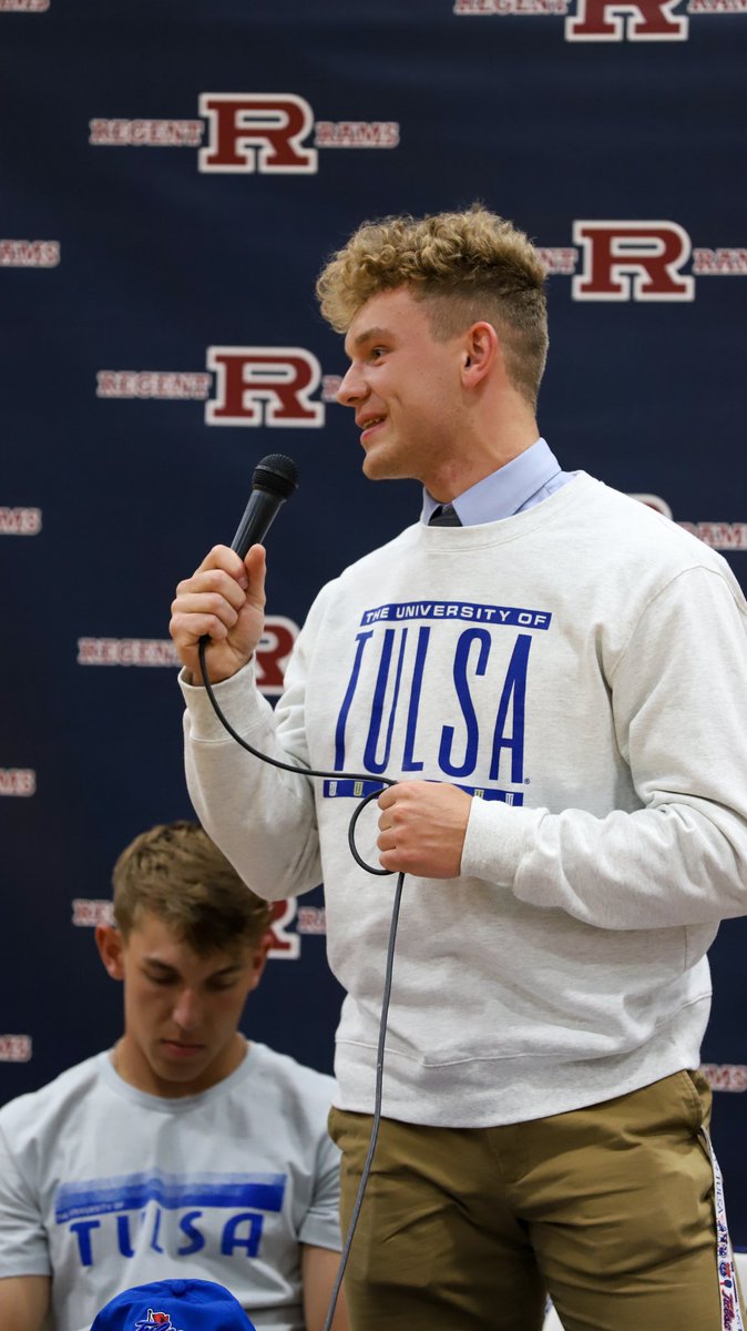 Regent_Rams's tweet photo. Congrats to Duvan Boshoff who signed his letter to play football for the University of Tulsa next year! Can’t wait to see Duvan continue to shine on and off the field as a member of the Hurricanes! #gorams #regentfootball #collegesignings https://t.co/U67CgipIlh