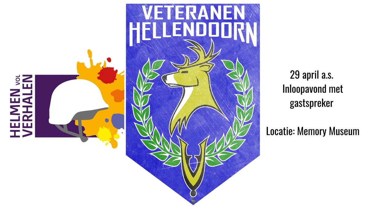 29 april om 19.30 is #HelmenVolVerhalen te gast bij het Memory Museum in Nijverdal #Overijssel op uitnodiging van Veteranen Hellendoorn! Kunnen we gelijk op verkenning in het museum en om mooie contacten te maken in de regio. Wie komt er morgen ook?