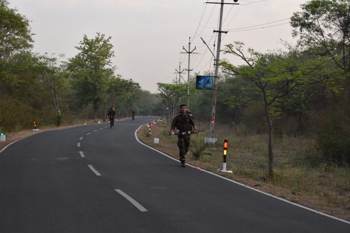Titan of the Course Competition was held for cadets of #TES 39 Course at #CTW #CMEPune, comprising 19 Km cycling & 13 Km running with battle loads and swim across the Rowing Channel! The cadets exhibited commendable physical endurance, grit and resilience, in the gruelling event.