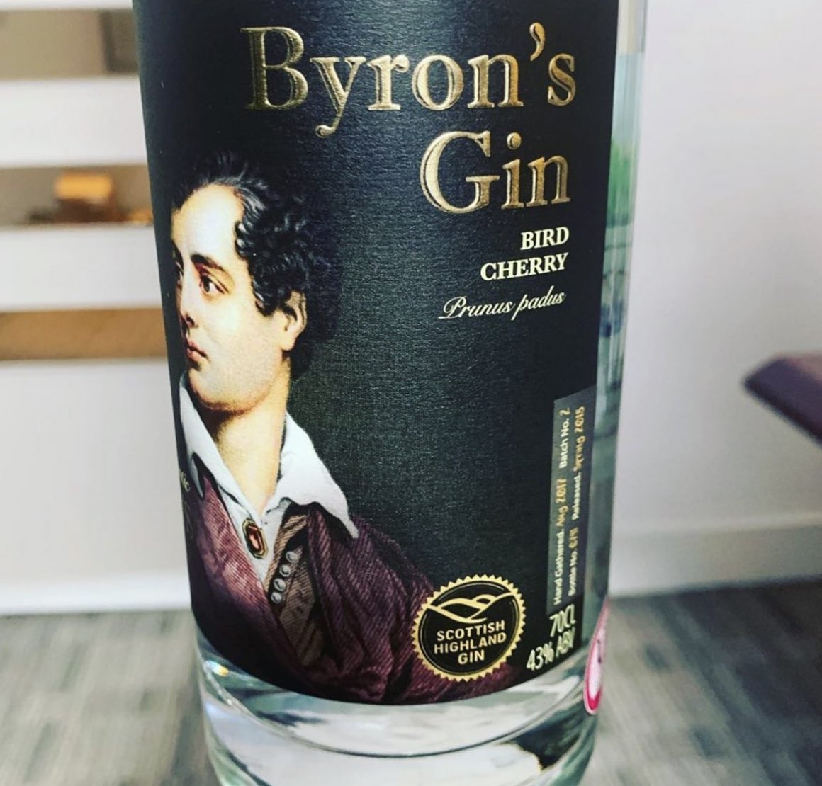 Our Byrons Gin Bird Cherry 😍 #Gin #ByronsGin #Whisky #Scotch