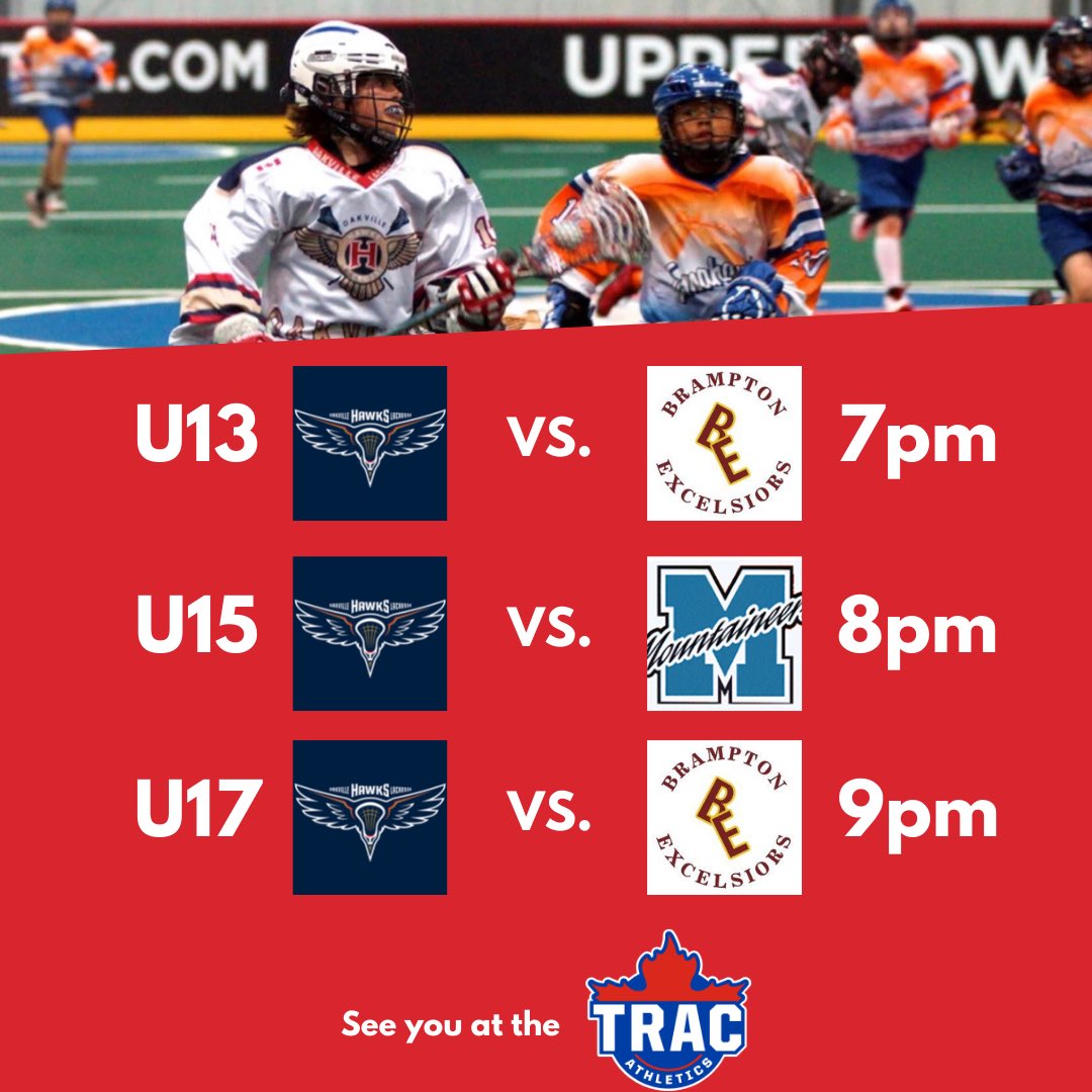 It’s GAMEDAY!  First game action in two years!  Come cheer on your Hawks!  #gameday #oakville #lacrosse