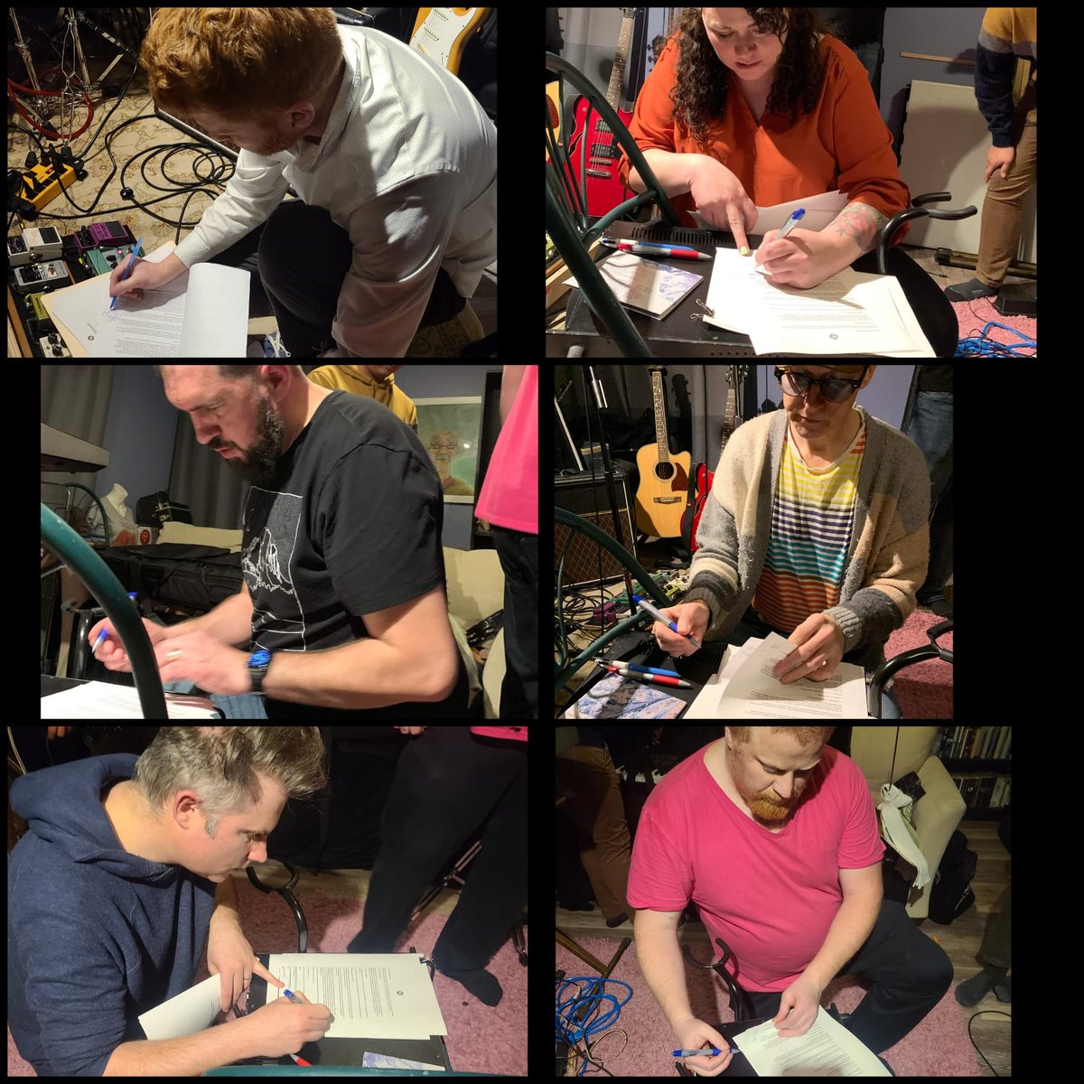 We’re excited to have recently signed a publishing deal with a small label in Germany. 

Look at us all signing. Our names. On paper. Who does that any more these days? 

One step closer to getting our music in a <a href="/DAVID_LYNCH/">David Lynch</a>  project!

#thesign   
youtu.be/iqu132vTl5Y?t=…