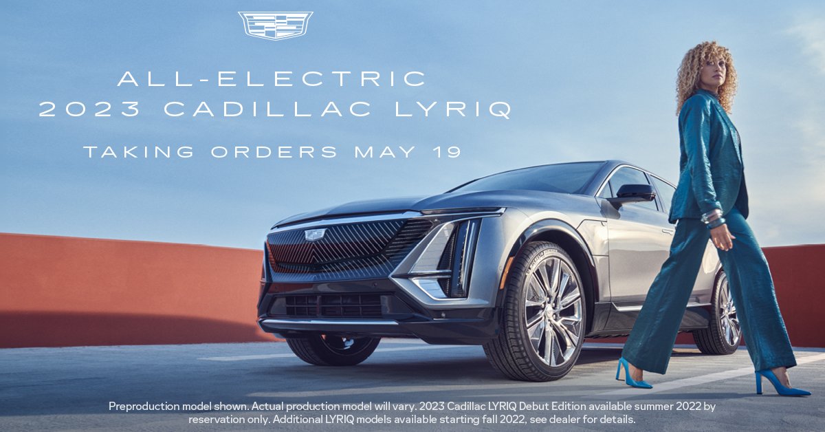 LongAutoGroup's tweet image. LYRIQ. Built to be electric. Built to be an icon. Taking orders May 19. #LYRIQ #BEICONIC pbxx.it/AXJQGy