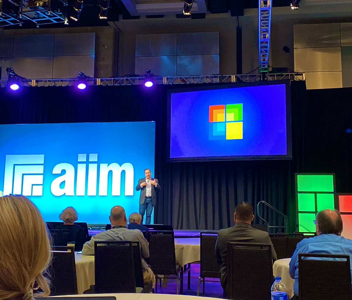 Tim_Brady_'s tweet photo. Great keynote by @cmcnulty2000 “organizations are emerging permanently transformed from the pandemic” [in the New Digital Age] #Microsoft365 #Colligo #aiim22 https://t.co/uJUSd8eLsN