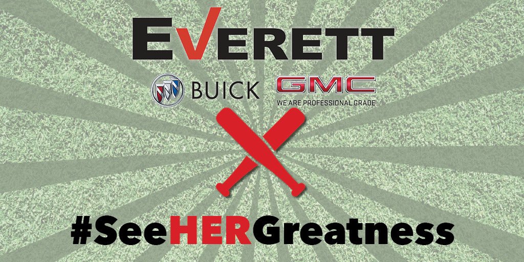 The more visibility we have on women’s sports, the more role models young girls will get to see. I'm proud to partner with <a href="/everettbuickgmc/">Everett Buick GMC</a> to put female athletes where they belong - in the spotlight. Like and RT to #SeeHerGreatness! #TheEverettDifference #sponsored #ad
