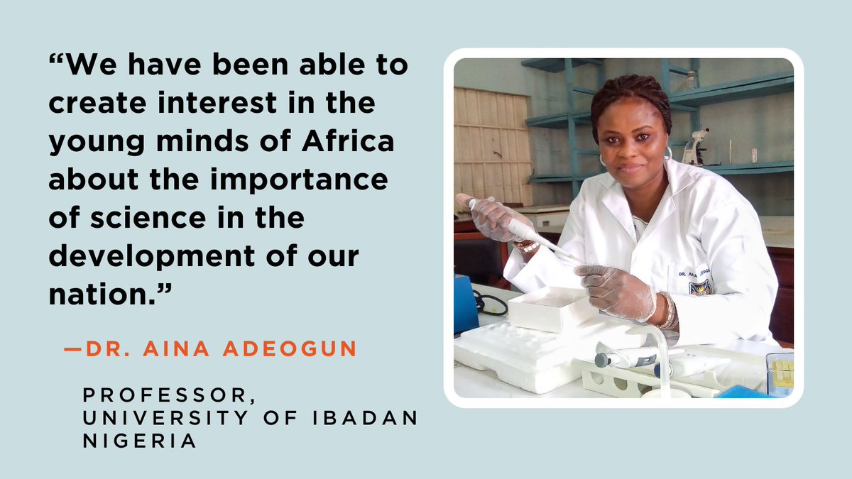 SeedingLabs's tweet image. Dr Aina Adeogun, professor at @Uniibadan and #InstrumentalAccess awardee, is an aquatic toxicologist whose research is making Nigeria's water safer. She joins Krys Hincman of @cellsignal and Ryan Walker of @Cytiva on May 24! Register now: donate.seedinglabs.org/csrwebinar