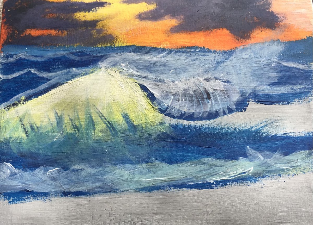 LylaArtist's tweet photo. First attempt at using acrylics 👩‍🎨 #painting #ArtistOnTwitter https://t.co/6WVPitCyxE