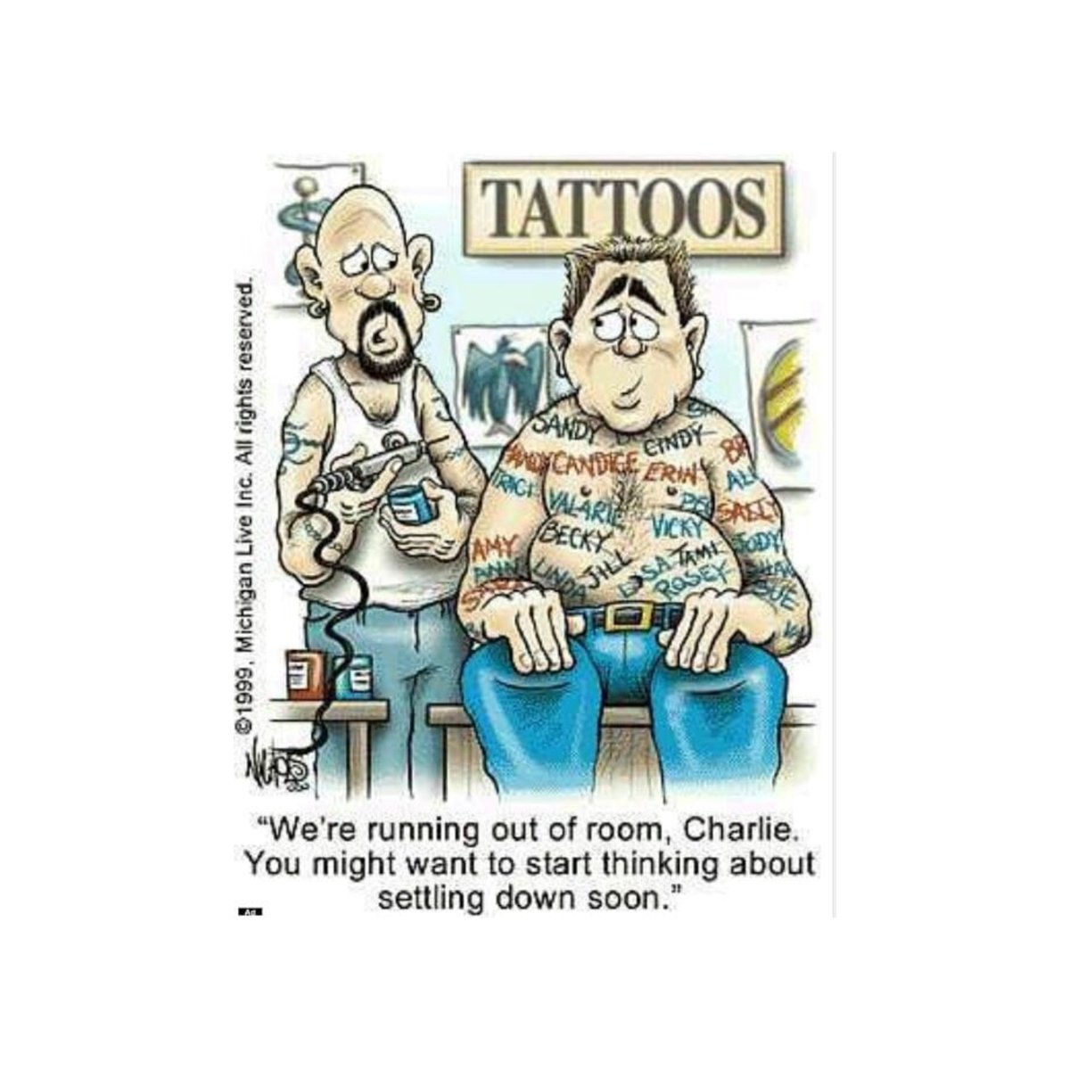 Those tattoos were definitely cheaper than those alimony checks 

#tattooed #besttattoos #memetattoo #tattooartistmag #tatt #tattooskull #tattooing #tattoomeme #tattoosofinstagram #tattooinked #inkedup #tattoosnob #tattoosociety #tattoosleeve #tattoolife