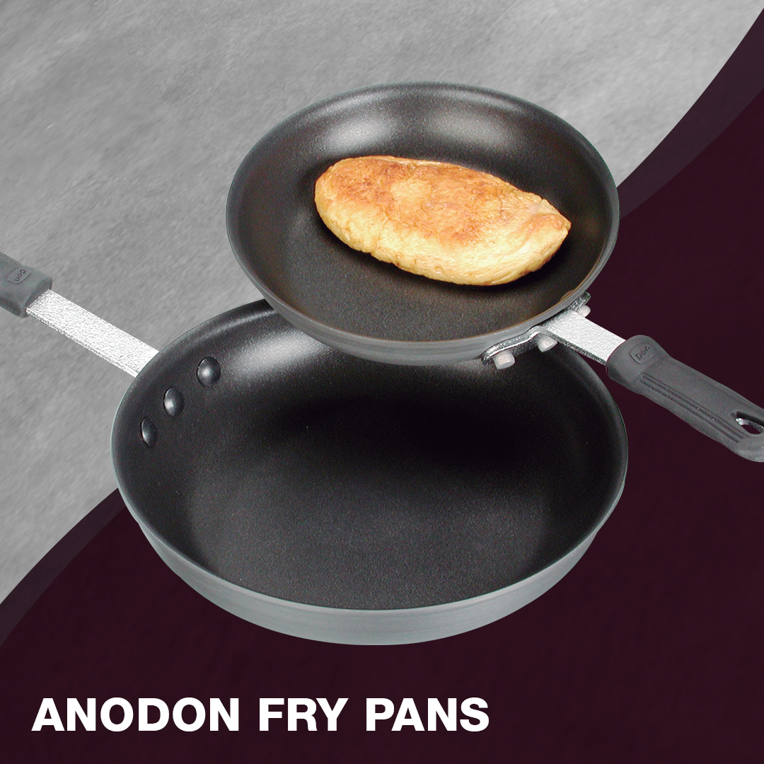 EdwardDonCo's tweet photo. Extra heavy duty AnoDon(TM) fry pans are 20% thicker than the regular fry pan and 50% harder than stainless steel - making for rapid and even heat distribution🤩
Upgrade Today!

#solutions #findDON #DONbrand #foodservice #backofthehouse #kitchenessentials https://t.co/zvF784B0Gl