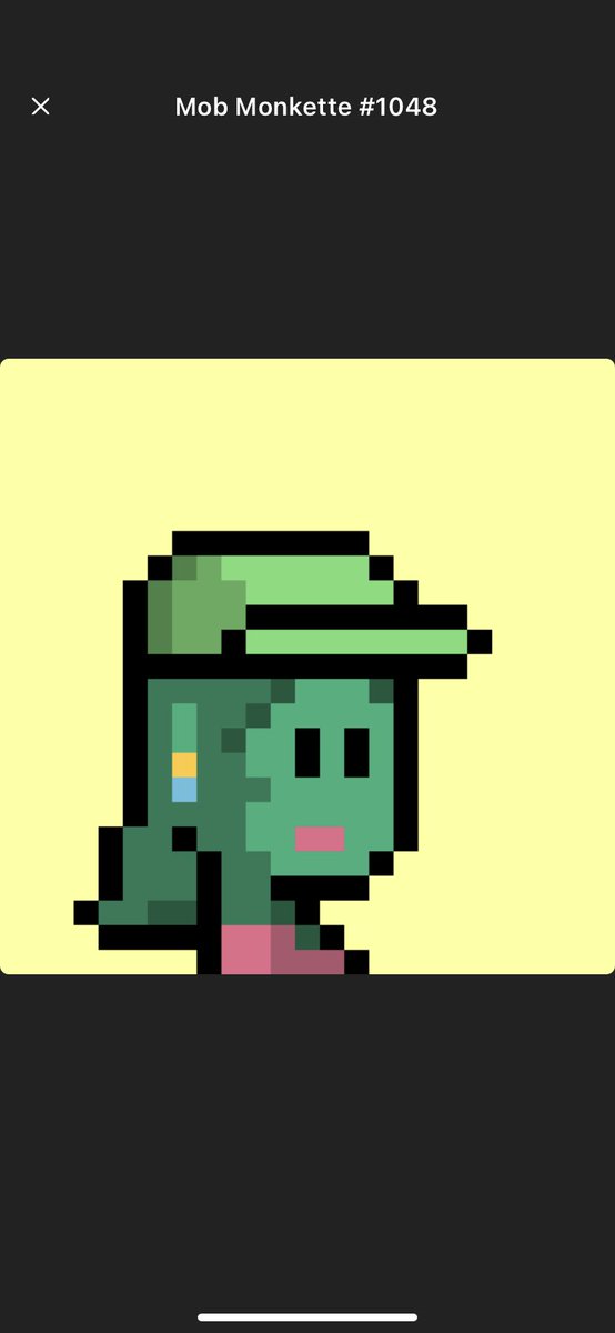 Snagged my first Zombie skin Mob Monkette today 🥊 <a href="/MobMonkiez/">Mob Monkiez</a> #nfts #solana